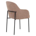 ΠΟΛΥΘΡΟΝΑ ΤΡΑΠΕΖΑΡΙΑΣ MANIDO HM18429.03 TAUPE ΥΦΑΣΜΑ-ΜΕΤΑΛ.ΜΑΥΡΑ ΠΟΔΙΑ 54x61x87Υεκ - Image 5