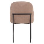 ΠΟΛΥΘΡΟΝΑ ΤΡΑΠΕΖΑΡΙΑΣ MANIDO HM18429.03 TAUPE ΥΦΑΣΜΑ-ΜΕΤΑΛ.ΜΑΥΡΑ ΠΟΔΙΑ 54x61x87Υεκ - Image 6