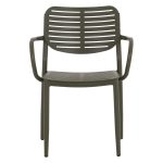 ΠΟΛΥΘΡΟΝΑ ΤΡΑΠΕΖΑΡΙΑΣ HILLIARD HM6644.07 ΑΛΟΥΜΙΝΙΟ ΣΕ OLIVE GREEN 58x52x78Υεκ - Image 3