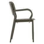 ΠΟΛΥΘΡΟΝΑ ΤΡΑΠΕΖΑΡΙΑΣ HILLIARD HM6644.07 ΑΛΟΥΜΙΝΙΟ ΣΕ OLIVE GREEN 58x52x78Υεκ - Image 4