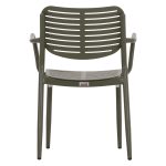 ΠΟΛΥΘΡΟΝΑ ΤΡΑΠΕΖΑΡΙΑΣ HILLIARD HM6644.07 ΑΛΟΥΜΙΝΙΟ ΣΕ OLIVE GREEN 58x52x78Υεκ - Image 6