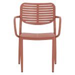 ΠΟΛΥΘΡΟΝΑ ΤΡΑΠΕΖΑΡΙΑΣ HILLIARD HM6644.08 ΑΛΟΥΜΙΝΙΟ ΣΕ TERRACOTTA 58x52x78Υεκ - Image 3