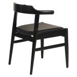 ΠΟΛΥΘΡΟΝΑ ΤΡΑΠΕΖΑΡΙΑΣ CERSEI HM9946.02 RUBBERWOOD & PU ΣΕ ΜΑΥΡΟ 57x54x74Υεκ - Image 4