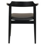 ΠΟΛΥΘΡΟΝΑ ΤΡΑΠΕΖΑΡΙΑΣ CERSEI HM9946.02 RUBBERWOOD & PU ΣΕ ΜΑΥΡΟ 57x54x74Υεκ - Image 5