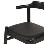 ΠΟΛΥΘΡΟΝΑ ΤΡΑΠΕΖΑΡΙΑΣ CERSEI HM9946.02 RUBBERWOOD & PU ΣΕ ΜΑΥΡΟ 57x54x74Υεκ - Image 6