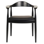 ΠΟΛΥΘΡΟΝΑ ΤΡΑΠΕΖΑΡΙΑΣ ADOR HM9948.02 RUBBERWOOD ΚΑΙ PU-ΜΑΥΡΟ 62x54x76,5Υεκ - Image 3