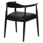 ΠΟΛΥΘΡΟΝΑ ΤΡΑΠΕΖΑΡΙΑΣ ADOR HM9948.02 RUBBERWOOD ΚΑΙ PU-ΜΑΥΡΟ 62x54x76,5Υεκ - Image 4
