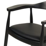 ΠΟΛΥΘΡΟΝΑ ΤΡΑΠΕΖΑΡΙΑΣ ADOR HM9948.02 RUBBERWOOD ΚΑΙ PU-ΜΑΥΡΟ 62x54x76,5Υεκ - Image 6