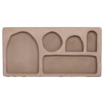 ΡΑΦΙ ΤΟΙΧΟΥ ΣΕΙΡΑ SANTORINI HM18063.02 MDF ΣΕ ΚΑΦΕ 120x18x60Υεκ. - Image 3