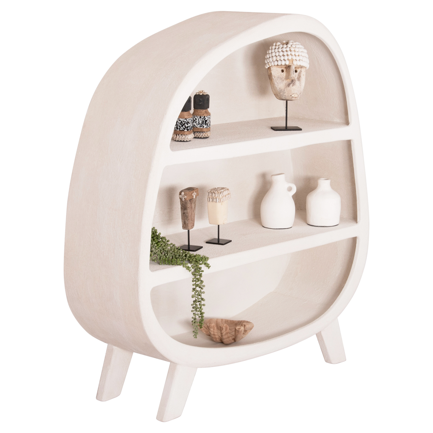 rafiera-fb91806001-mdf-se-ypoleyko-chrom ΡΑΦΙΕΡΑ ΣΕΙΡΑ SANTORINI HM18060.01 MDF ΣΕ ΥΠΟΛΕΥΚΟ ΧΡΩΜΑ 120x38x133Υεκ. - Image 1