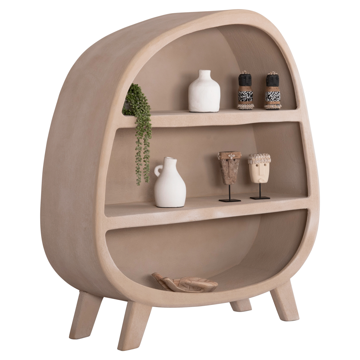 rafiera-fb91806002-mdf-se-kafe-chroma-12 ΡΑΦΙΕΡΑ ΣΕΙΡΑ SANTORINI HM18060.02 MDF ΣΕ ΚΑΦΕ ΧΡΩΜΑ 120x38x133Υεκ. - Image 1
