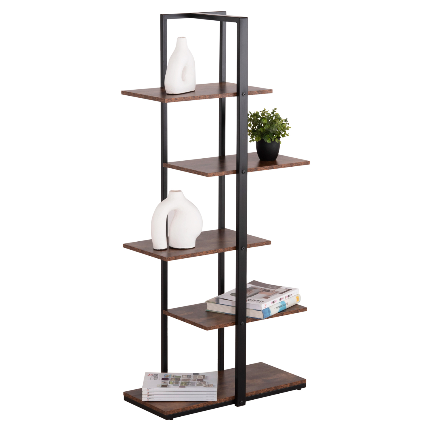 rafiera-fb91807404-mayros-metallikos-ske ΡΑΦΙΕΡΑ OMNI HM18074.04 ΜΑΥΡΟΣ ΜΕΤΑΛΛΙΚΟΣ ΣΚΕΛΕΤΟΣ-ΜΕΛΑΜΙΝΗ ΚΑΡΥΔΙ 68x34,5x150,5Υεκ - Image 1