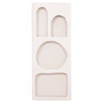 ΡΑΦΙΕΡΑ ΤΟΙΧΟΥ ΣΕΙΡΑ SANTORINI HM18069 MDF ΣΕ ΥΠΟΛΕΥΚΟ ΧΡΩΜΑ 47,5x18x120Υεκ. - Image 3