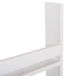 ΡΑΦΙΕΡΑ ΤΟΙΧΟΥ SANI HM18223.01 ΜΕΛΑΜΙΝΗ ΣΕ ΛΕΥΚΟ 60x10x90Υεκ. (3 ΡΑΦΙΑ) - Image 6