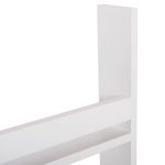 ΡΑΦΙΕΡΑ ΤΟΙΧΟΥ SANI HM18224.01 ΜΕΛΑΜΙΝΗ ΣΕ ΛΕΥΚΟ 60x10x120Υεκ. (4 ΡΑΦΙΑ) - Image 6