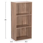 ΡΑΦΙΕΡΑ ΤΟΙΧΟΥ CUBICON HM9941.02 SONAMA OAK ΜΕΛΑΜΙΝΗ 38,5x23,5x80Υεκ. - Image 2