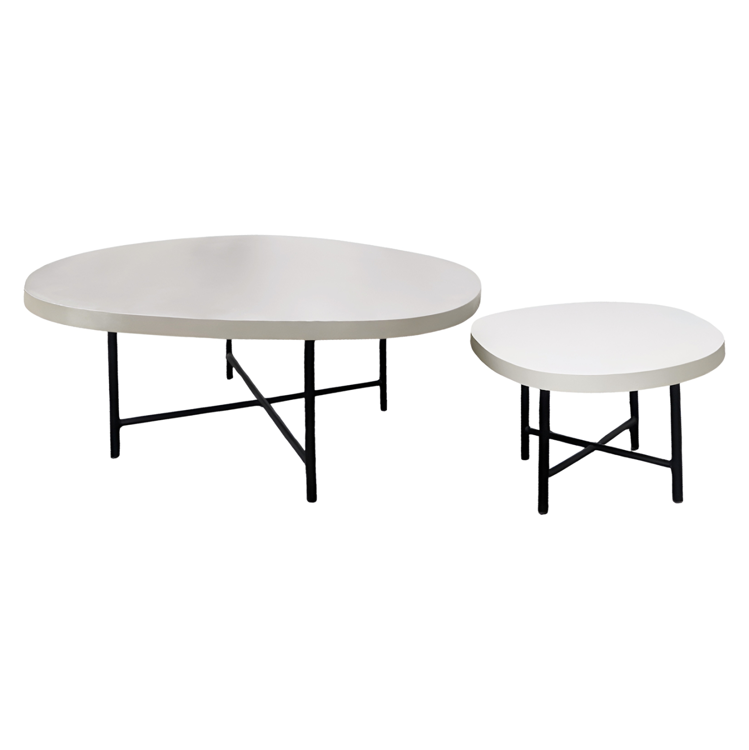set-2-trapezakia-salonioy-fb91073302-fib ΣΕΤ 2 ΤΡΑΠΕΖΑΚΙΑ ΣΑΛΟΝΙΟΥ IFFANS HM10733.02 FIBER CEMENT ΜΠΕΖ-ΠΟΔΙΑ ΜΕΤΑΛΛΙΚΑ - Image 1