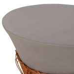 ΣΕΤ 2ΤΜΧ ΒΟΗΘΗΤΙΚΑ ΤΡΑΠΕΖΙΑ PERRAL HM21138.03 FIBER CEMENT ΓΚΡΙ--ΦΥΣΙΚΟ RATTAN - Image 5