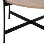 ΣΕΤ 2ΤΜΧ ΤΡΑΠΕΖΙΑ ΣΑΛΟΝΙΟΥ RONDA HM21089.02 MDF ΣΟΝΑΜΑ Φ80εκ & Φ50εκ - Image 6