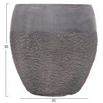 ΣΕΤ 3ΤΜΧ ΓΛΑΣΤΡΕΣ ΣΕΙΡΑ GARDENER HM4725 FIBERCLAY-ΣΕ ΣΚΟΥΡΟ CEMENT ΧΡΩΜΑ Φ55x54Υεκ - Image 5