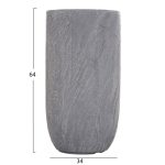 ΣΕΤ 3ΤΜΧ ΓΛΑΣΤΡΕΣ ΚΥΛΙΝΔΡΟΙ ΣΕΙΡΑ GARDENER HM4720 FIBERCLAY-ΧΡΩΜΑ CEMENT Φ44x79Υεκ - Image 4