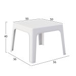 ΣΕΤ 3ΤΜΧ ΠΟΛΥΠΡΟΠΥΛΕΝΙΟΥ SLEEK HM21267.01 ΤΡΑΠΕΖΑΚΙ & 2 ΠΟΛΥΘΡΟΝΕΣ-ΛΕΥΚΟ - Image 3