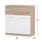ΣΕΤ ΕΙΣΟΔΟΥ 4ΤΜΧ DIONNE HM21057 ΜΕΛΑΜΙΝΗ ΣΕ ΣΟΝΑΜΑ-ΛΕΥΚΟ - Image 3