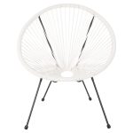 ΣΕΤ ΕΞΩΤΕΡΙΚΟΥ ΧΩΡΟΥ 3ΤΜΧ ACAPULCO HM11861.12 P.E.RATTAN ΛΕΥΚΟ-ΜΕΤΑΛΛΟ ΣΕ ΜΑΥΡΟ - Image 4