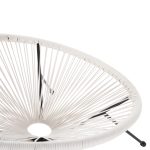 ΣΕΤ ΕΞΩΤΕΡΙΚΟΥ ΧΩΡΟΥ 3ΤΜΧ ACAPULCO HM11861.12 P.E.RATTAN ΛΕΥΚΟ-ΜΕΤΑΛΛΟ ΣΕ ΜΑΥΡΟ - Image 5