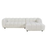 ΣΕΤ ΚΑΝΑΠΕΣ ΓΩΝΙΑ (ΔΕΞΙΑ)-ΠΟΛΥΘΡΟΝΑ LOUNGE LYKKE HM10820.02R ΕΚΡΟΥ ΥΦΑΣΜΑ - Image 5