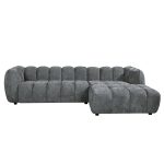 ΣΕΤ ΚΑΝΑΠΕΣ ΓΩΝΙΑ (ΔΕΞΙΑ)-ΠΟΛΥΘΡΟΝΑ LOUNGE LYKKE HM10820.01R ΓΚΡΙ ΥΦΑΣΜΑ - Image 5