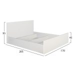 ΣΕΤ ΚΡΕΒΑΤΟΚΑΜΑΡΑΣ 5ΤΜΧ ADLER HM11758.03 ΜΕΛΑΜΙΝΗ ΛΕΥΚΗ-ΓΙΑ ΣΤΡΩΜΑ 160x200εκ - Image 2