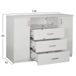 ΣΕΤ ΚΡΕΒΑΤΟΚΑΜΑΡΑΣ 5ΤΜΧ ADLER HM11758.03 ΜΕΛΑΜΙΝΗ ΛΕΥΚΗ-ΓΙΑ ΣΤΡΩΜΑ 160x200εκ - Image 4