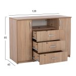 ΣΕΤ ΚΡΕΒΑΤΟΚΑΜΑΡΑΣ 6ΤΜΧ ADLER HM11759 ΜΕΛΑΜΙΝΗ SONAMA OAK-ΓΙΑ ΣΤΡΩΜΑ 160x200εκ - Image 6