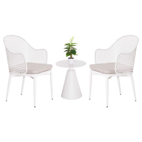 ΣΕΤ LOUNGE 3TMX ΕΞ.ΧΩΡΟΥ OREGO HM21106.02 ΑΛΟΥΜΙΝΙΟ ΣΕ ΛΕΥΚΟ
