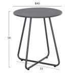 ΣΕΤ LOUNGE 3TMX ΕΞ.ΧΩΡΟΥ PONY HM21193 ΜΕΤΑΛΛΟ ΣΕ ΓΚΡΙ--ΣΥΝΘ.RATTAN ΣΕ ΛΕΥΚΟ-ΜΑΥΡΟ - Image 2