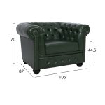 ΣΕΤ ΣΑΛΟΝΙ 3ΤΜΧ MOBAR HM10912.08 PU ΔΕΡΜΑ Τ.CHESTERFIELD ΚΥΠΑΡΙΣΣΙ - Image 4