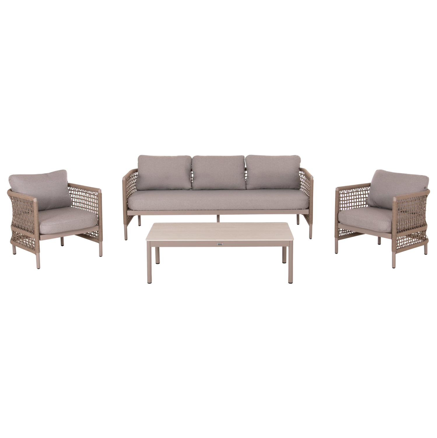 set-saloni-4tmch-fb9625102-aloyminio-sch ΣΕΤ ΣΑΛΟΝΙ 4ΤΜΧ SONDRA HM6251.02 ΑΛΟΥΜΙΝΙΟ & ΣΧΟΙΝΙ ΚΑΠΟΥΤΣΙΝΟ--ΜΑΞΙΛΑΡΙΑ ΣΕ ΜΠΕΖ - Image 1