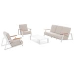 ΣΕΤ ΣΑΛΟΝΙ 4ΤΜΧ LAITH HM6551.02 ΑΛΟΥΜΙΝΙΟ & ΜΑΞΙΛΑΡΙΑ ΣΕ ΚΡΕΜ - Image 5