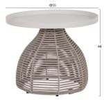 ΣΕΤ ΣΑΛΟΝΙ 5ΤΜΧ DRISCOLL ΗM6473.02 IVORY ΑΛΟΥΜΙΝΙΟ--ΜΠΕΖ ΣΧΟΙΝΙ & OLEFIN ΥΦΑΣΜΑ - Image 5