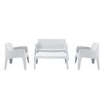 ΣΕΤ ΣΑΛΟΝΙ ΕΞ.ΧΩΡΟΥ 4ΤΜΧ SLEEK HM21268.01 ΛΕΥΚΟ ΠΟΛΥΠΡΟΠΥΛΕΝΙΟ - Image 5