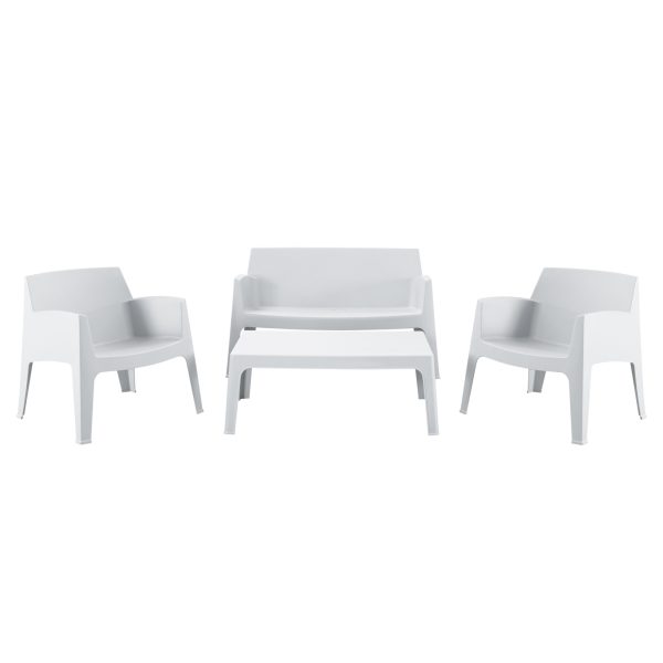 ΣΕΤ ΣΑΛΟΝΙ ΕΞ.ΧΩΡΟΥ 4ΤΜΧ SLEEK HM21268.01 ΛΕΥΚΟ ΠΟΛΥΠΡΟΠΥΛΕΝΙΟ