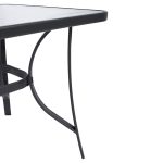 ΣΕΤ ΤΡΑΠΕΖΑΡΙΑΣ 5ΤΜΧ BRUNO HM10860.01 ΚΑΡΕΚΛΕΣ ΜΕΤΑΛΛΙΚΕΣ & ΤΡΑΠΕΖΙ 140x80εκ ΓΚΡΙ - Image 5