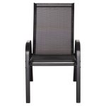 ΣΕΤ ΤΡΑΠΕΖΑΡΙΑΣ 5ΤΜΧ BRUNO HM10894.03 ΜΕΤΑΛΛΟ & TEXTILENE-- ΜΑΥΡΟ - Image 4