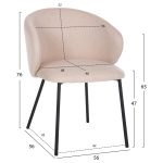 ΣΕΤ ΤΡΑΠΕΖΑΡΙΑΣ 5ΤΜΧ RAVEN HM21069.01 ΚΕΡΑΜΙΚΟ TOP ΛΕΥΚΟ ΜΑΡΜΑΡΟ & 4 ΚΑΡΕΚΛΕΣ - Image 3