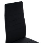 ΣΕΤ ΤΡΑΠΕΖΑΡΙΑΣ 5ΤΜΧ MINIMAL HM21173 MDF TOP ΜΑΥΡΟ-ΒΕΛΟΥΔΟ & ΜΕΤΑΛΛΟ ΜΑΥΡΟ - Image 4