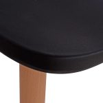 ΣΕΤ ΤΡΑΠΕΖΑΡΙΑΣ 5ΤΜΧ MINIMAL HM21178 MDF TOP ΣΕ ΜΑΥΡΟ-ΣΚΕΛΕΤΟΣ ΣΕ ΦΥΣΙΚΟ ΞΥΛΟΥ - Image 4