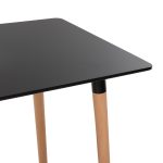 ΣΕΤ ΤΡΑΠΕΖΑΡΙΑΣ 5ΤΜΧ MINIMAL HM21178 MDF TOP ΣΕ ΜΑΥΡΟ-ΣΚΕΛΕΤΟΣ ΣΕ ΦΥΣΙΚΟ ΞΥΛΟΥ - Image 6