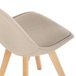 ΣΕΤ ΤΡΑΠΕΖΑΡΙΑΣ 5ΤΜΧ VEGAS HM21180 MDF TOP ΣΕ ΦΥΣΙΚΟ--ΥΦΑΣΜΑ ΜΠΕΖ - Image 5
