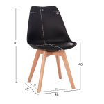ΣΕΤ ΤΡΑΠΕΖΑΡΙΑΣ 5ΤΜΧ VEGAS HM21185 MDF TOP ΣΕ ΑΝΟΙΧΤΟ ΓΚΡΙ--ΠΟΔΙΑ ΟΞΙΑΣ - Image 3